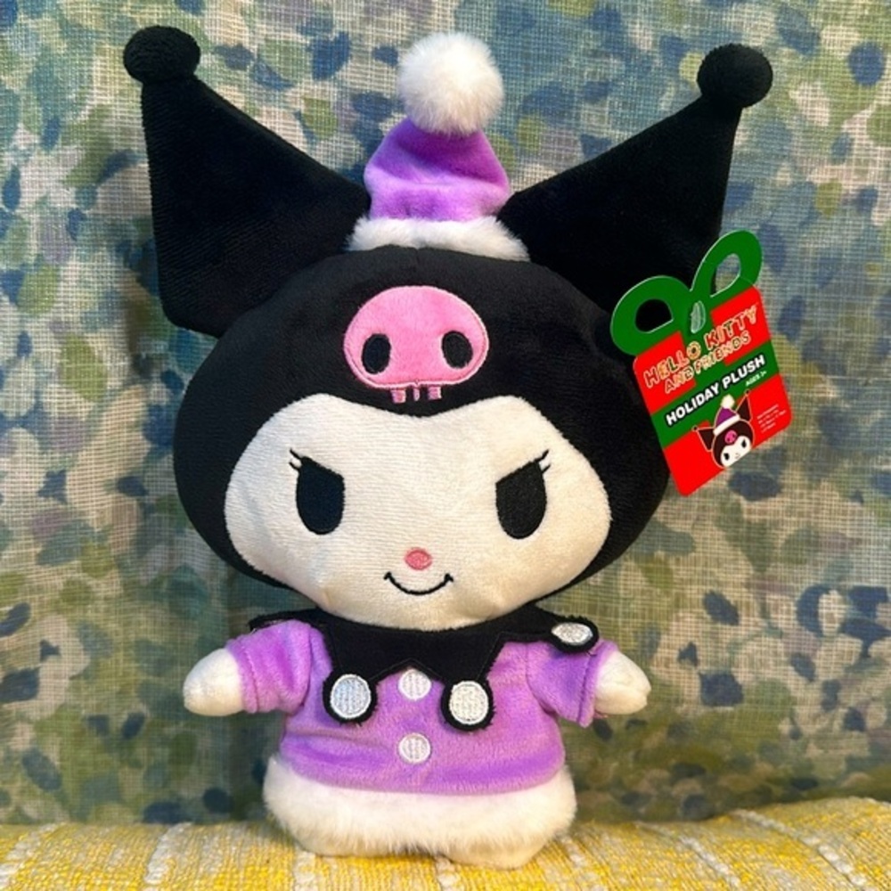 Sanrio Kuromi Holiday Plush 10” NWT
